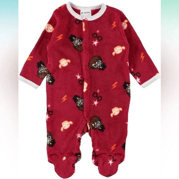 Warner Bros. Other - Harry Potter Unisex Baby Long Sleeve Footie Pajamas - Hogwarts House Mascot